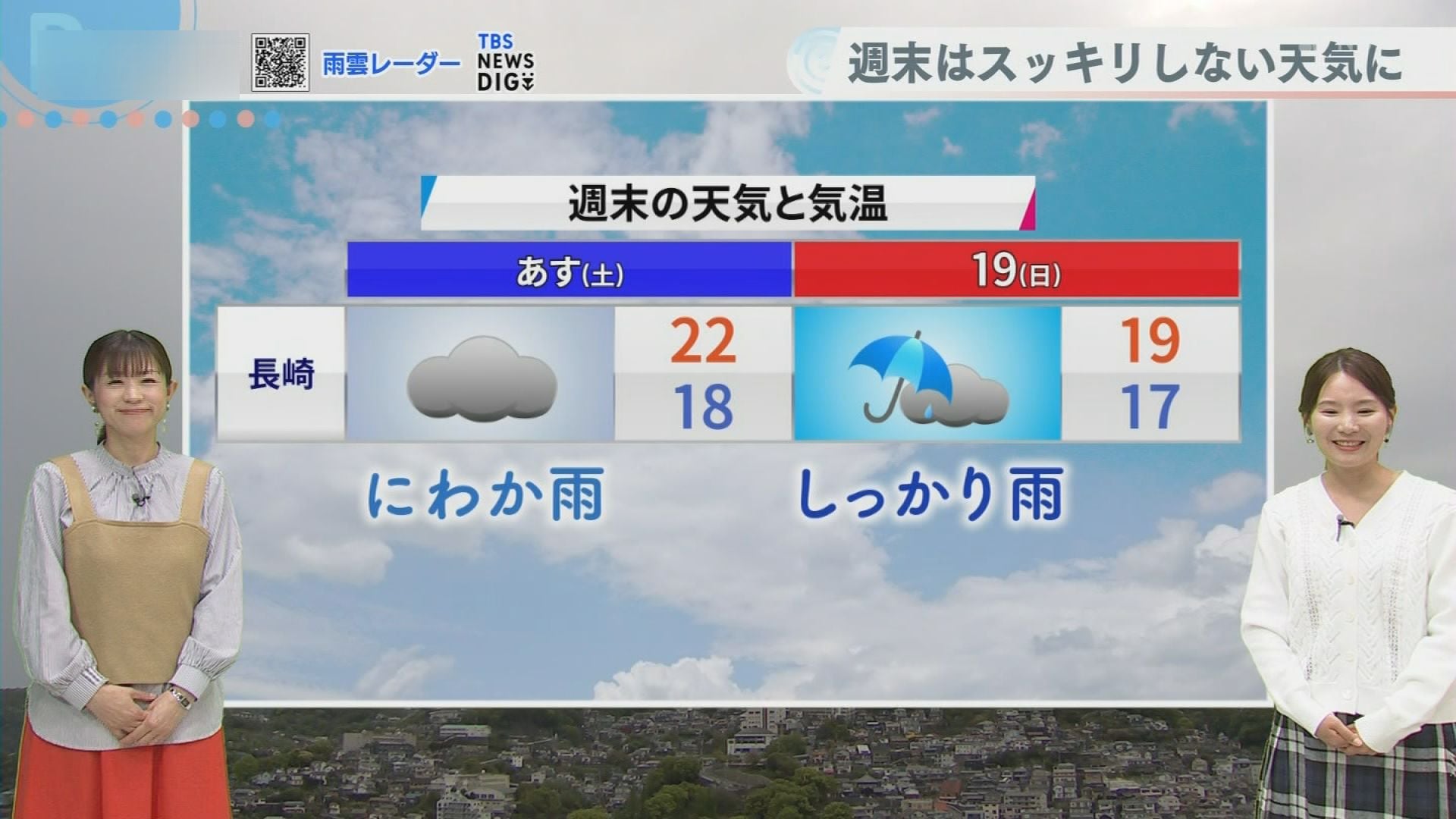 週末は傘が手放せない天気に 日曜日はしっかり雨【長崎】 | 長崎の