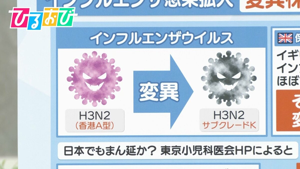 インフルエンザ急拡大 “新たな変異株”「サブクレードK」を医師が解説