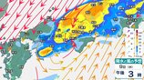 【大雨情報】北陸地方 警報級の大雨の可能性 雷を伴って激しい雨が降り大雨となる所も【雨と風のシミュレーション】 | 富山のニュース|天気・防災|チューリップテレビ