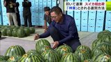 “神業”で「羅皇Z」の品質・等級を選別　スイカ班・班長のベテランは「良いスイカは中が張っている」　青森県鰺ヶ沢町で「目揃会」　|　青森のニュース│ATV NEWS│青森テレビ