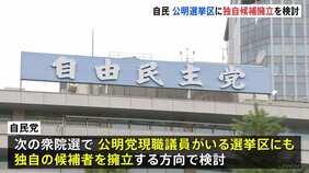 自民党 公明選挙区に独自候補の擁立を検討 連立離脱を受け|TBS NEWS DIG