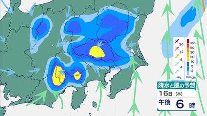 関東天気】16日(木)午後から激しい雷雨・猛暑に注意 17日(金)～18日(土