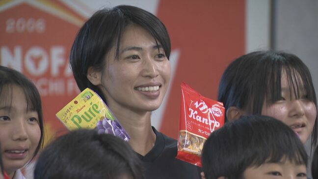 レノファレディース田中陽子選手が母校で授業　食の大切さを伝える　山口|TBS NEWS DIG