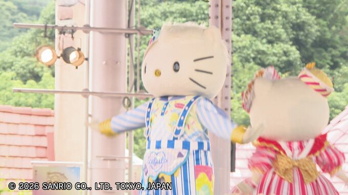 ハローキティと一緒に水まみれ　ハーモニーランドの夏　新アトラクションも登場　大分　|　大分のニュース｜OBS NEWS｜大分放送