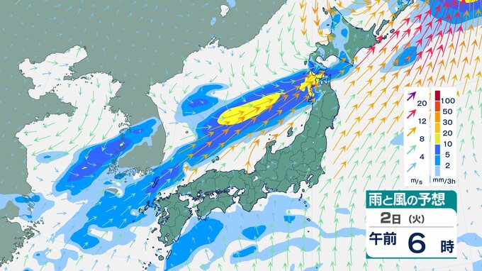 【気象情報】東北地方は雷を伴って1時間に40ミリの激しい雨が降り、大雨となる所がある見込み　警報級の大雨となる可能性も【雨と風のシミュレーション】　|　富山のニュース｜天気・防災｜チューリップテレビ