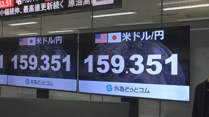 一時1ドル＝159円台　円買いの日米協調介入の効果、半分失う|TBS NEWS DIG