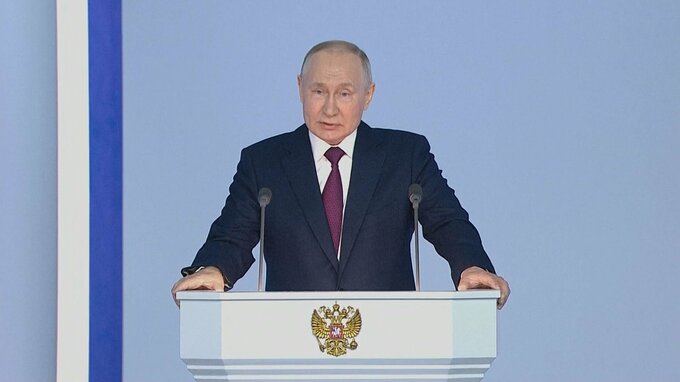プーチン氏 大統領選前に年次教書演説か「今月末を軸に検討」ロシアメディア　“反戦候補”出馬可否は8日判断へ