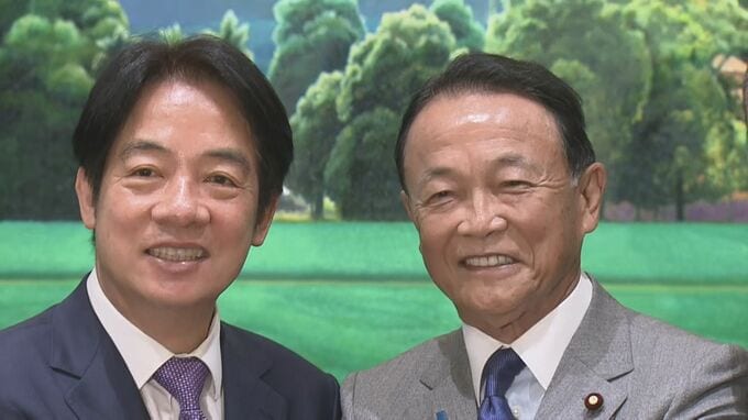 訪台中の麻生副総裁 頼清徳副総統と会談、日台関係を「ワンピース」に例えて「仲間は裏切らない」|TBS NEWS DIG