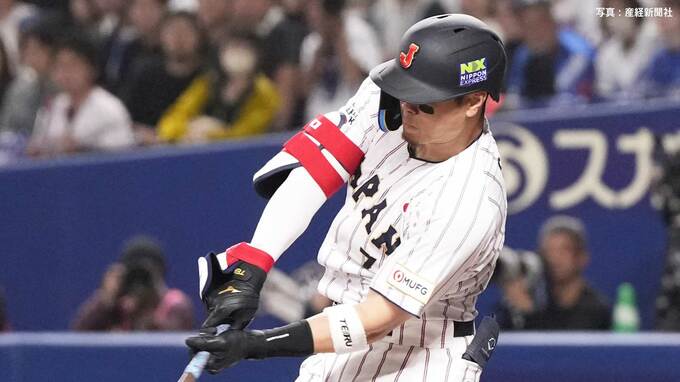 【侍ジャパン】4番・佐藤輝明が特大先制3ラン！先発の柳から初球振り抜く豪快な一発　昨季二冠の主砲がバンテリンD沸かす|TBS NEWS DIG