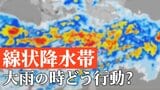 線状降水帯は一度発生すると200~300ミリぐらいの大雨に 大雨時は気象庁の情報を確認し適切な行動を|TBS NEWS DIG