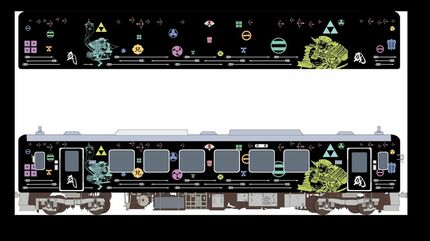 戦国列車”が井原鉄道を走る！」北条早雲らをデザインしたラッピング