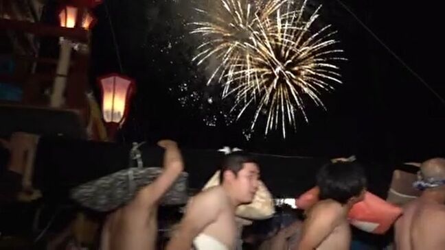 ボランティアの協力でキリコ巡行 曽々木大祭　石川・輪島市|TBS NEWS DIG