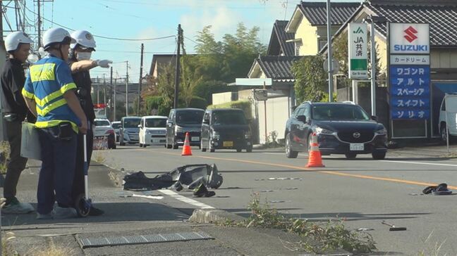 車２台にはねられる　68歳の男性が死亡　横断歩道のない場所で県道を横断中か　山梨|TBS NEWS DIG
