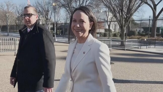 トランプ大統領とノーベル平和賞受賞のベネズエラ野党指導者マリア・コリナ・マチャド氏がホワイトハウスで初会談 マチャド氏「素晴らしかった」|TBS NEWS DIG