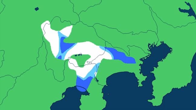 【関東甲信の雪情報】11日夕方から雨や雪の降る所が　東京、神奈川、山梨、埼玉、群馬、栃木、茨城、千葉、長野 【雪と雨のシミュレーション】|TBS NEWS DIG
