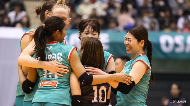 連覇狙う大阪マーヴェラスが決勝進出　来季イタリア移籍のNEC川崎・佐藤淑乃は悲願の初Vならず悔し涙【SVリーグ女子】|TBS NEWS DIG