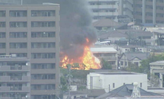 【速報】建物から激しく炎上「小屋が燃えて住宅に延焼しそう」　仙台・青葉区福沢町|TBS NEWS DIG