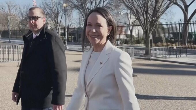 トランプ大統領とノーベル平和賞受賞のベネズエラ野党指導者マリア・コリナ・マチャド氏がホワイトハウスで初会談　マチャド氏「素晴らしかった」