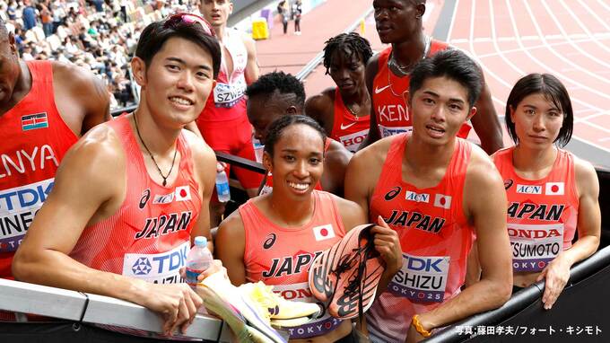 混合4×400mリレー、初の決勝に挑むメンバー発表！1走吉津、2走井戸、3走今泉、4走松本、予選から1走と3走を入れ替え【世界陸上】|TBS NEWS DIG