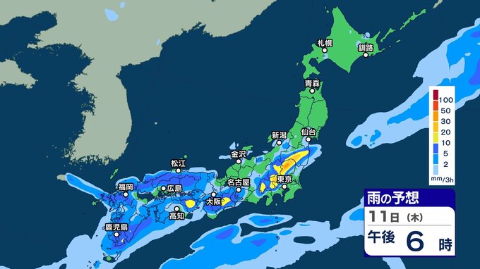 【大雨情報】西日本～北日本では10日にかけて雷を伴う激しい雨や非常に激しい雨が降り大雨か　土砂災害や低地の浸水などに注意・警戒【3時間ごとの雨シミュレーション・9日午後9時更新】　|　新潟のニュース・天気｜BSN NEWS｜BSN新潟放送