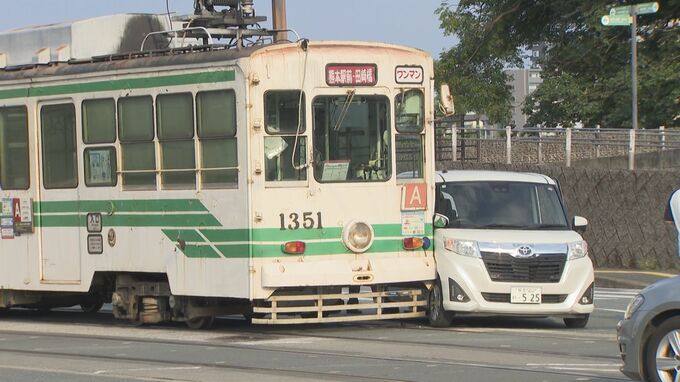 熊本市電と旅行客の乗用車が衝突　運転手の男性「市電が近くにいる認識なかった」　　|　熊本のニュース｜RKK NEWS｜RKK熊本放送