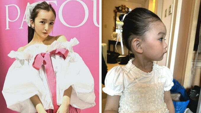 板野友美さん　娘の横顔ショット公開　「うちの息子も緊張すると下唇なくなります」　ネットで共感の声|TBS NEWS DIG