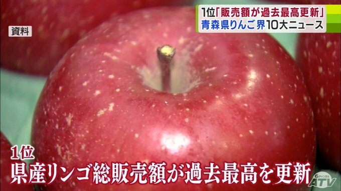2024年の「りんご界10大ニュース」発表　1位は「県産リンゴ総販売額が過去最高を更新」　青森県　|　青森のニュース│ATV NEWS│青森テレビ