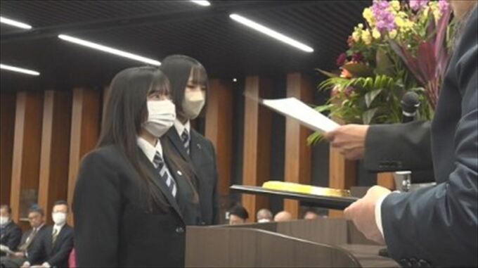 全国大会3冠の駿台高校ハンドボール部など　やまなしスポーツ賞表彰式　山梨県庁|TBS NEWS DIG