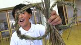 「玄関に飾りたい」小学生が正月の “お飾り” づくりに挑戦 あの “永ちゃん田んぼ” の稲わらで【岡山】|TBS NEWS DIG