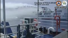 フィリピン当局“中国海警局が放水砲を発射” 「乗組員らの安全脅かされた」南シナ海の領有権めぐり対立続く| TBS CROSS DIG with Bloomberg