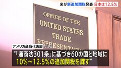 トランプ政権が60の国・地域に新たな追加関税を発表 日本は12.5％に　きょう午後1時過ぎに発動へ| TBS CROSS DIG with Bloomberg