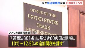 トランプ政権が60の国・地域に新たな追加関税を発表 日本は12.5％に　きょう午後1時過ぎに発動へ|TBS NEWS DIG