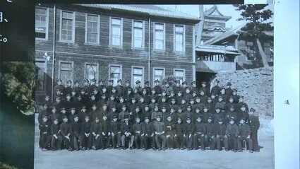 かつて岡山県立岡山朝日高校の校舎があった岡山城本丸跡などに歴史