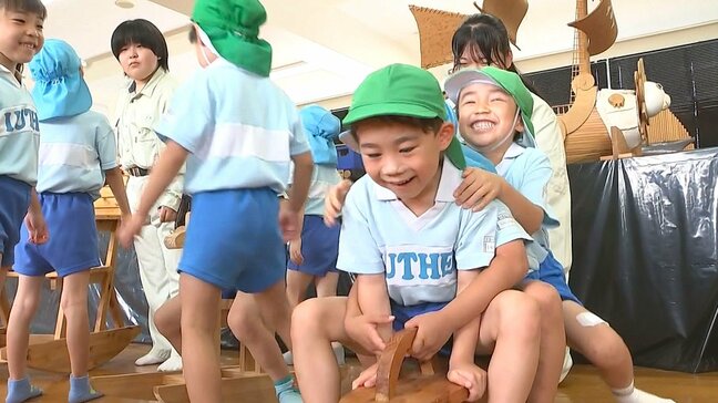 園児が高校で製材を見学　木の魅力にふれる体験授業　日田市|TBS NEWS DIG