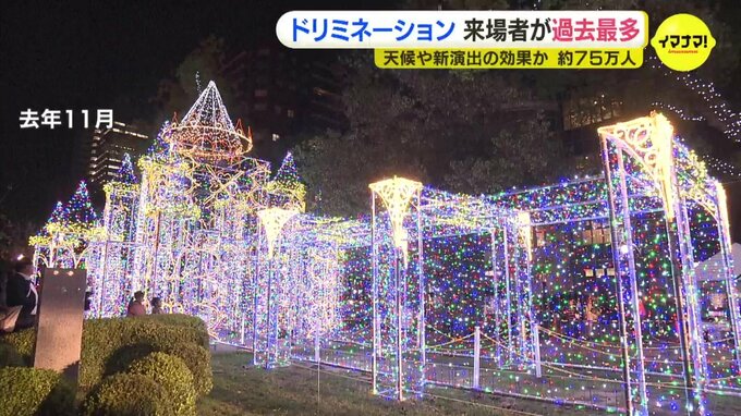 「気温が高く、新しい演出も効果あり」ひろしまドリミネーションの来場者が過去最多|TBS NEWS DIG