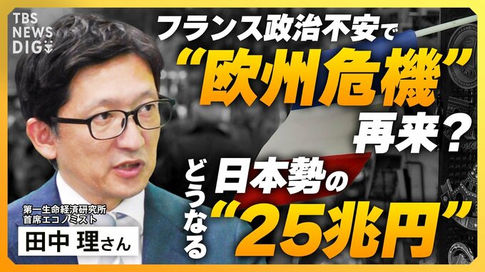 フランス政治不安で"欧州危機"再び？日本勢の"25兆円"どうなる？トランプ氏の再選で更なる影響も|TBS NEWS DIG