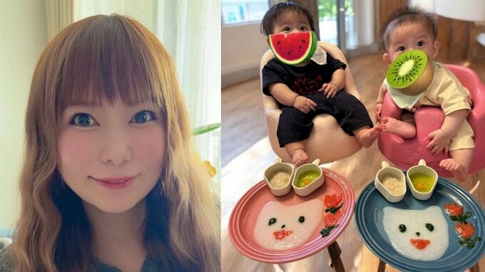 【 中川翔子 】 「フリフリしながらお茶碗ガブガブ」　ハーフバースデーの　離乳食プレートを公開　「ミルクより食べるのが圧倒的に好きみたい」|TBS NEWS DIG