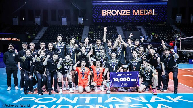 STINGS愛知が韓国・現代キャピタルにストレート勝ちで銅メダル獲得　ベストリベロに高橋和幸【アジアチャンピオンズリーグ】|TBS NEWS DIG