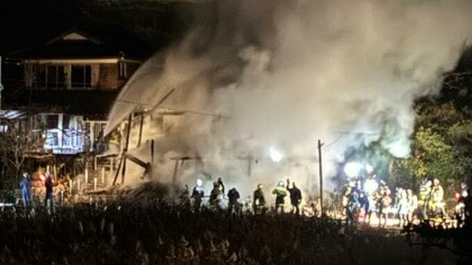 【続報】佐世保市で建物火災　住人1人と連絡取れず　|　長崎のニュース | 天気 | NBC長崎放送