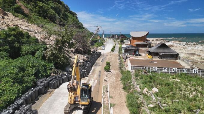 国道249号「すず塩田村」近く 一般車両も通行再開へ 8月の大雨で土砂崩れ|TBS NEWS DIG