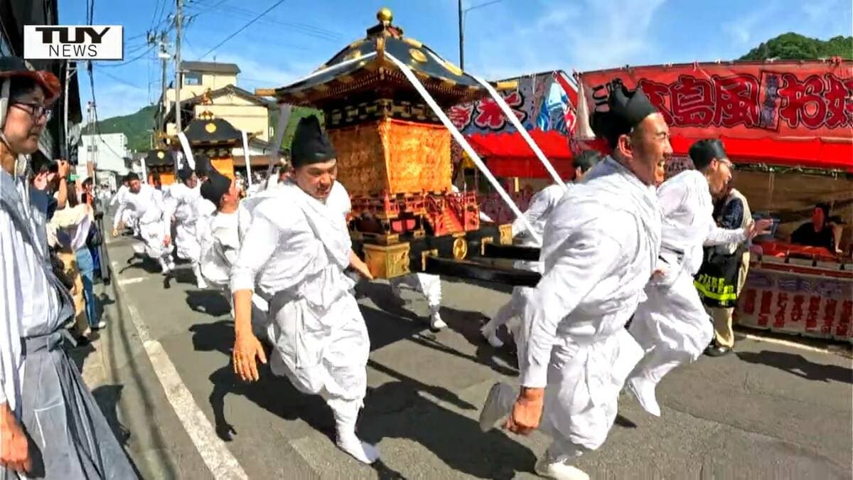 山形市・山寺日枝神社の例祭 「けんかみこし」で知られる山王祭が行