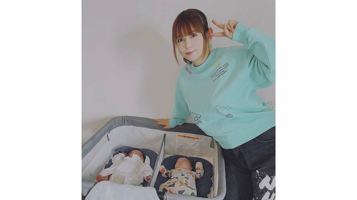 中川翔子 】 双子の育児近況を公開 「ミルク150まで飲むようになってき