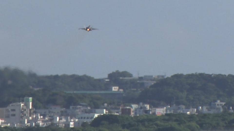 連日の航空機騒音「負担の限界を超えている」佐喜真宜野湾市長が政府に抗議