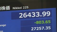 【速報】日経平均一時800円超安　日銀の金融緩和修正　事実上の利上げに市場は大きく反応| TBS CROSS DIG with Bloomberg