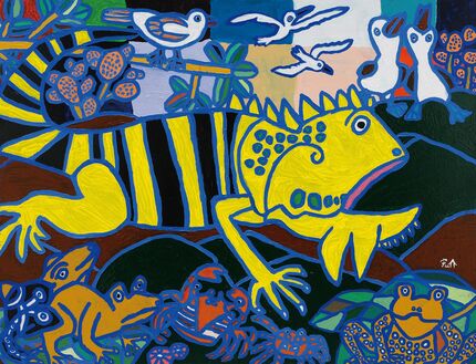 弟の絵がドラマに登場するなんて夢のようです」 チューリップが