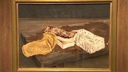 油彩画 自然と人間の関係 真作】【WISH】人見友紀「小田深山 愛媛県」油彩 12号 大作 共