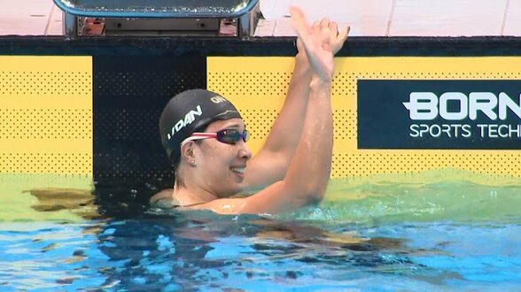 35歳・鈴木聡美、100m平泳ぎで2大会連続の銀メダル「狙ってたのは金だったので」50m銀に続き今大会2個目、通算11個目メダル【アジア大会】|TBS NEWS DIG