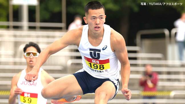 栁田聖人が男子400mHで優勝、東京世界陸上代表・栁田大輝の弟が初の日本一「兄を尊敬しているし刺激も貰えている」【陸上】|TBS NEWS DIG