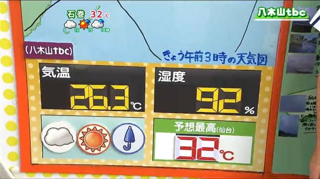 「にわか雨・雷雨に注意を。最高気温各地で30度以上に」tbc気象台　31日|TBS NEWS DIG