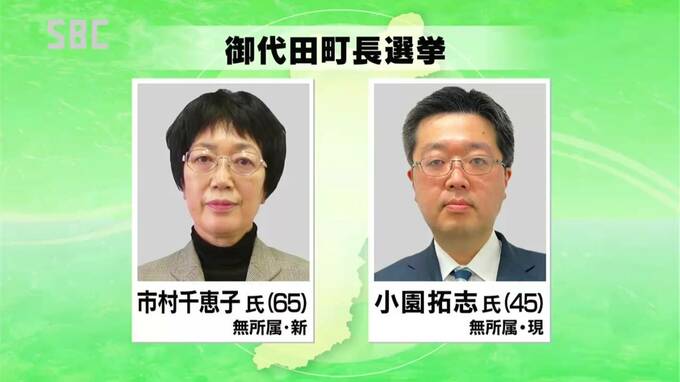 御代田町長選挙告示、現職と新人による選挙戦へ　長野|TBS NEWS DIG